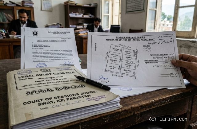Illegal Dispossession Act 2005 Court Complaint and Aks Shajra Land Recovery Swat