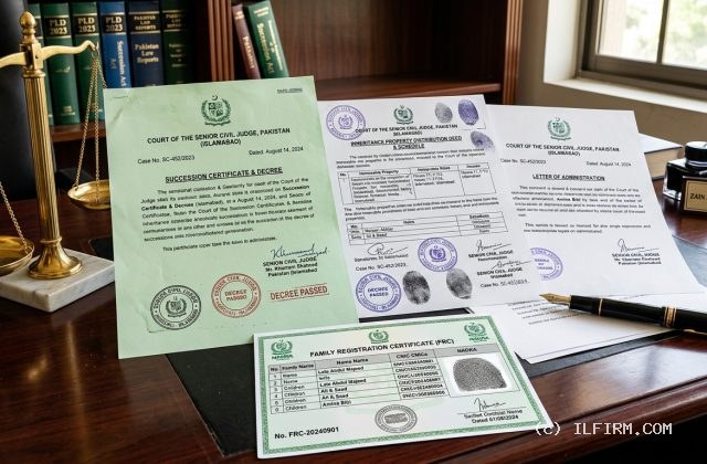 Succession Certificate Court Decree and NADRA FRC Inheritance Distribution