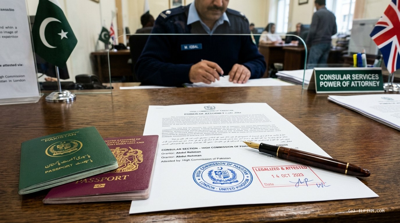 UK to Pakistan Power of Attorney High Commission London Attestation